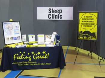 Feeling Great Sleep Medical Centers, North Carolina, Health Booth Feeling Great Sleep Medical Centers, North Carolina, Health Booth